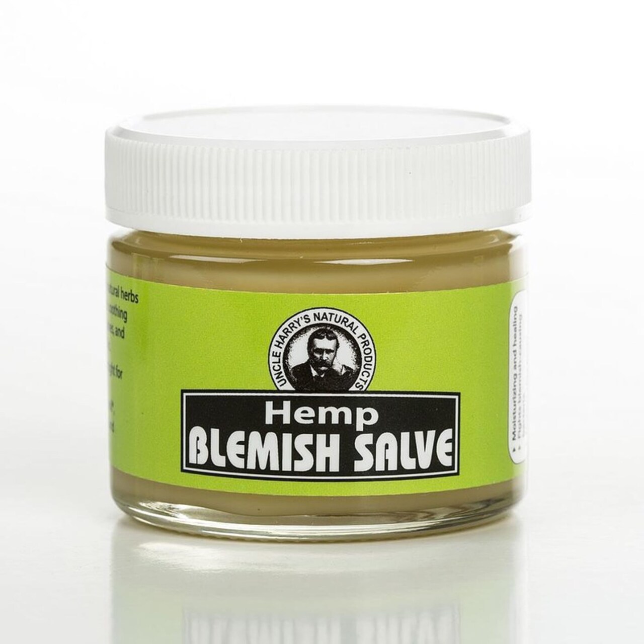 Uncle Harry's Hemp Blemish Salve, Cleansing, Soothing Healing Ointment for Skin Eruptions, Acne, Rash, and Burn, 2 fl oz